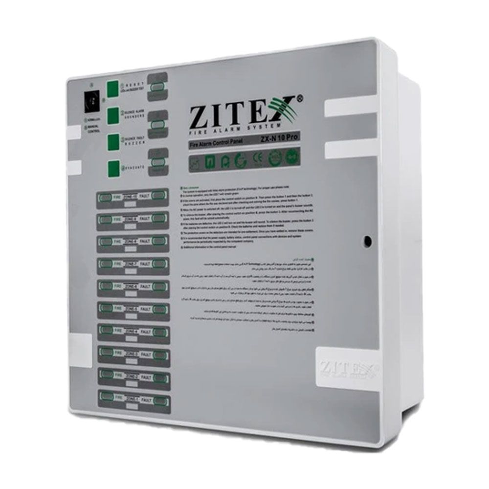 کنترل پنل اعلام حریق 10 زون زیتکس-ZX-N 10 Pro